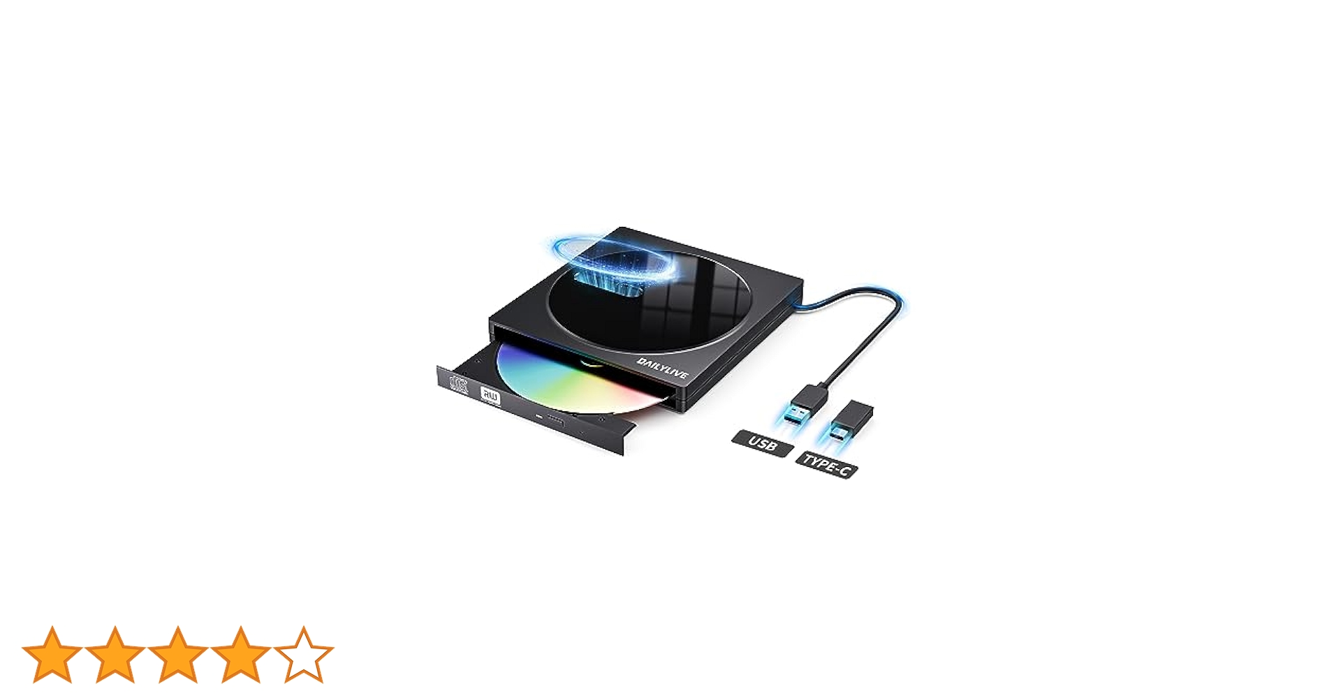 DAILYLIVE ブラック 外付けDVD/CDドライブ 読み出し&書き込み Amazon.co.jp: DAILYLIVE 読み出し&書き込み 外付けDVD・CD